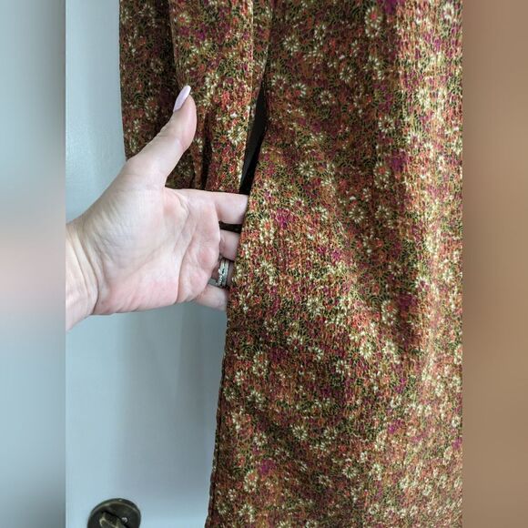 Code x mode floral granny core Pointed Collar dress - Picture 3 of 6